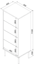 komoda-4s-tresse-50x40x125-kaszmir-mat