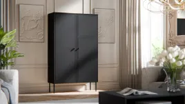 witryna-palazzo-bis-100x39x166-czarny-mat