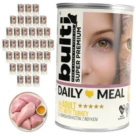 bulti-daily-meal-adult-mokra-karma-dla-kota-doroslego-indyk-36x400g