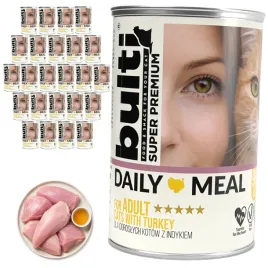 bulti-daily-meal-adult-mokra-karma-dla-kota-doroslego-indyk-24x400g