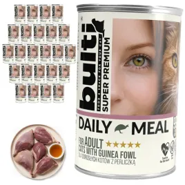 bulti-daily-meal-adult-mokra-karma-dla-kota-perliczka-24x400g-pelnoporcjowa
