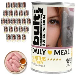 bulti-daily-meal-kitten-mokra-karma-dla-kociat-indyk-24x400g-pelnoporcjowa