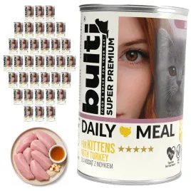 bulti-daily-meal-kitten-mokra-karma-dla-kociat-indyk-36x400g-pelnoporcjowa