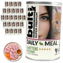 bulti-daily-meal-kitten-mokra-karma-dla-kociat-krolik-24x400g-pelnoporcjowa