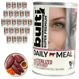 bulti-daily-meal-sterilized-mokra-karma-dla-kota-wolowina-kurczak-24x400g