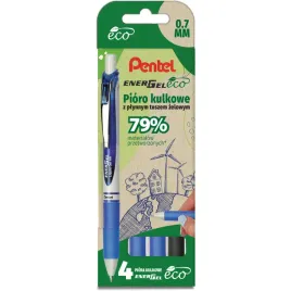 pioro-kulkowe-energel-3x-niebieski-1x-czarny-komplet-4sztuk-bl77e-pentel