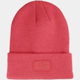 czapka-4f-czarna-zimowa-beanie-sportowa-uniseks-koralowa-4faw23acapu319