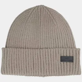 czapka-4f-zimowa-meska-beanie-ciepla-miekka-dzianinowa-sportowa-bezowa-l