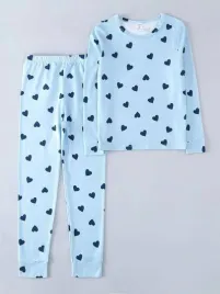 shein-niebieska-pizama-w-serca-dluga-134-140-lro