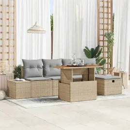 vidaxl-zestaw-sof-na-ogrod-z-poduszka-6-pcs-bezowy-polirattan