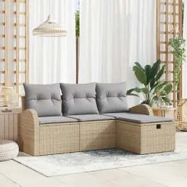 vidaxl-zestaw-sof-na-ogrod-z-poduszka-4-pcs-bezowy-polirattan