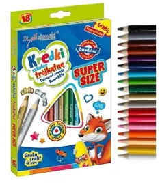 bambino-kredki-olowkowe-trojkatne-gruby-rdzen-18-kolorow-temperowka