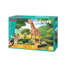 cubic-fun-puzzle-3d-zyrafa-safari-cubicfun-43-elementy