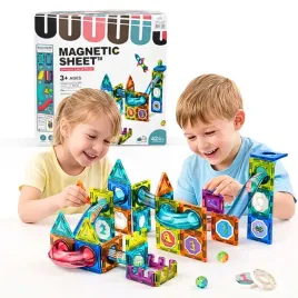 klocki-magnetyczne-konstrukcyjne-magnetic-sheet-kolorowy-tor-kulkowy-42-el