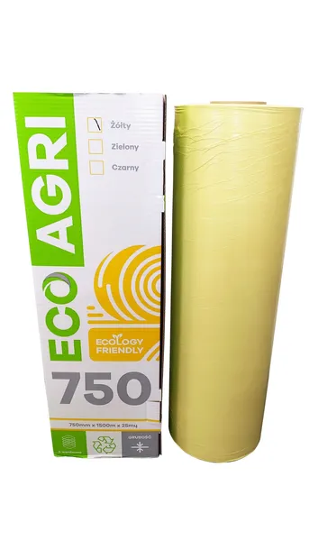 Folia do siana sianokiszonki ECOAGRI 750 mm żółta