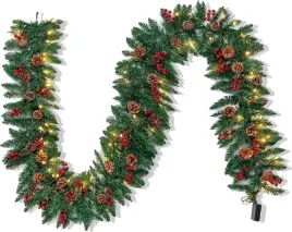 girlanda-bozonaredzeniowa-swiateczna-sztuczna-270-cm-zielona-led-szyszki