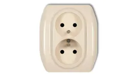 trend-gniazdo-podwojne-z-u-bezowy-1gp-2zp