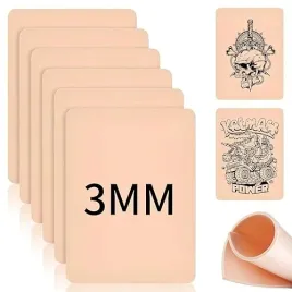 skora-do-tatuazu-dwustronna-3mm-sztuczna-skora-zestaw-6-sztuk-20x15cm