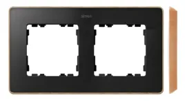 simon-detail-82-ramka-podwojna-detail-select-drewno-grafit-podstawa-drewn