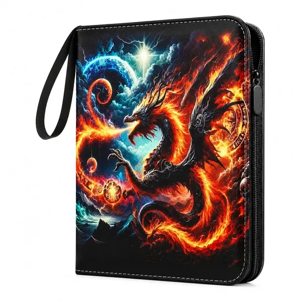 Album na Karty Pokemon – 400 kart – Motyw Smok Ognia – 18x24,5 cm