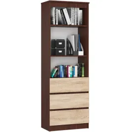 regal-do-salonu-wenge-sonoma-3-szuflady-3-polki-60