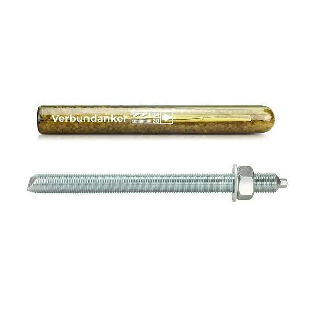 Zestaw Kotwa Chemiczna M20 Pręt Gwintowany M20 x 260mm ETA Szpilka Kapsułka