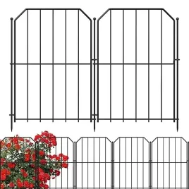 ogrodzenie-dekoracyjne-metalowe-31-cm-41-cm-25-sztuk-ocynkowane