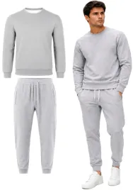 komplet-dresowy-meski-szare-bawelniane-dresy-zestaw-spodnie-bluza-basic