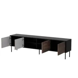 szafka-rtv-4d-cortina-200x40x55-czarny-orzech