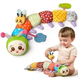zabawki-niemowlat-0-6-miesiecy-gasienica-sensoryczna-montessori