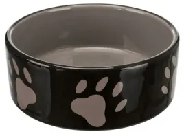 trixie-miska-ceramiczna-czarna-w-szare-lapki-03l-12cm-tx-24531