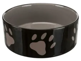 trixie-miska-ceramiczna-czarna-w-szare-lapki-14l-20cm-tx-24533