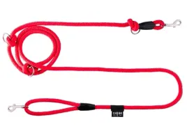 chaba-smycz-linka-regulowana-6mm-x-138-260cm-czerwona