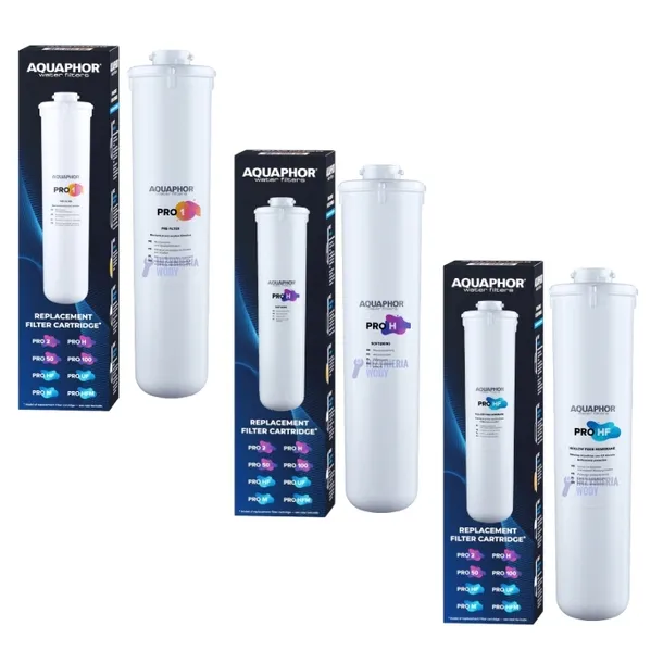 Zestaw Wkładów filtrujących Pro 1 Pro H Pro Hf do Aquaphor ECO H PRO 3 szt.