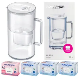 dzbanek-filtrujacy-aquaphor-glass-bialy-wklad-mfp-mg-3-wklady-mfp