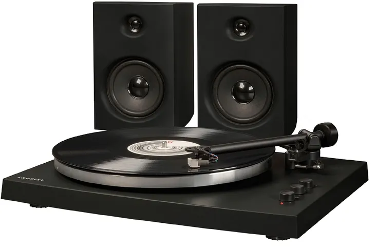 Gramofon z głośnikami 2-biegowy Przedwzmacniacz BT Crosley T150C BK