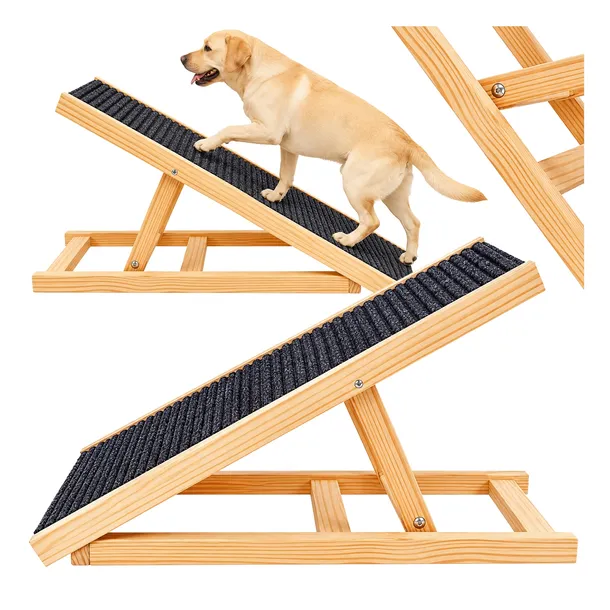 RAMPA DLA PSA KOTA PODEST SCHODKI 100CM SCHODY WCHODZENIA STABILNE DREWNO