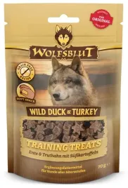 wolfsblut-dog-training-treats-trenerki-wild-duck-and-turkey-kaczka-i-indyk