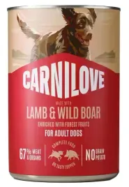 carnilove-dog-lamb-and-wild-boar-adult-jagnie-i-dzik-puszka-400g