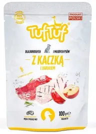 tuf-tuf-kaczka-z-jablkiem-dla-psa-saszetka-100g