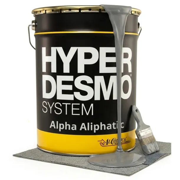 Hydroizolacja na Papę Żywica UV 100% Hyperdesmo Alpha Aliphatic Szary 6kg