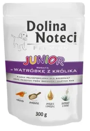 dolina-noteci-premium-pies-junior-watrobka-z-krolika-saszetka-300g