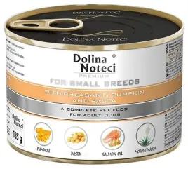 dolina-noteci-premium-pies-maly-bazant-dynia-i-makaron-puszka-185g