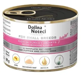 dolina-noteci-premium-pies-maly-junior-serca-indyka-i-watrobka-z-gesi-185g
