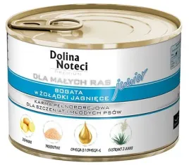dolina-noteci-premium-pies-maly-junior-zoladki-jagniece-185g
