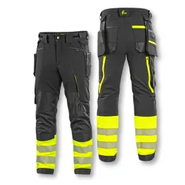spodnie-robocze-monterskie-do-pasa-cordura-odblaskowe-stretch-cxs-naos-52