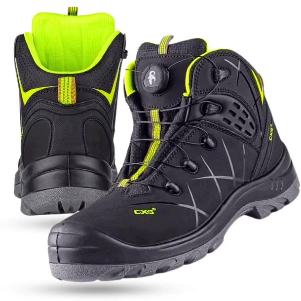 Buty Robocze Skórzane CXS STRATUS S3S BOA Wysokie Trzewiki Męskie 42