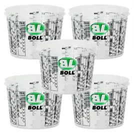 5x-pojemnik-plastikowy-z-podzialka-boll-600ml-do-farb-zywicy-przezroczysty