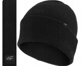 czapka-zimowa-4f-beanie-uniwersalna-prezent-4f-ciepla-unisex-capu556-czarna