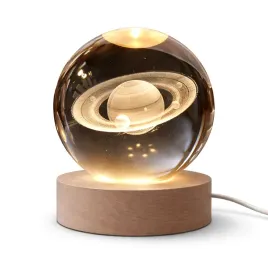 lampka-nocna-3d-krysztalowa-kula-saturn-led